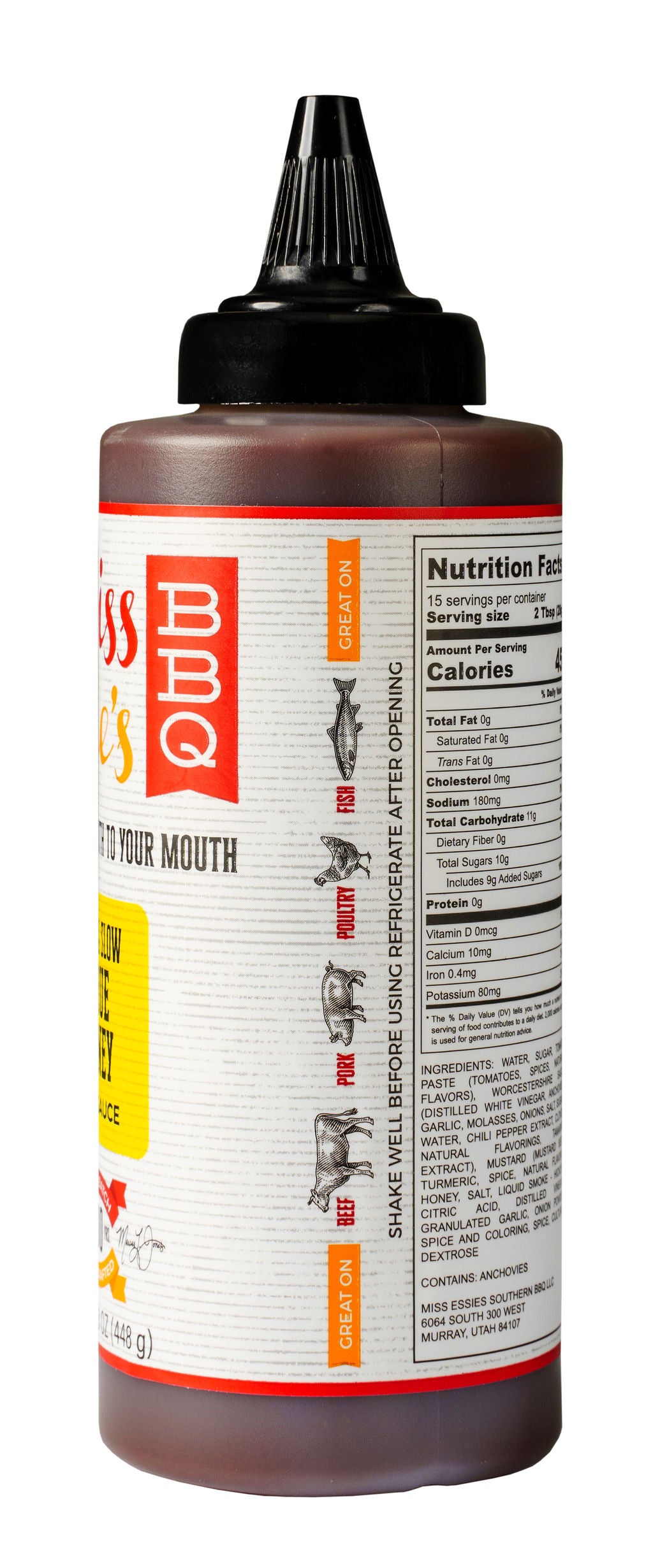 Miss Essie's True Honey BBQ Sauce 4 Pack